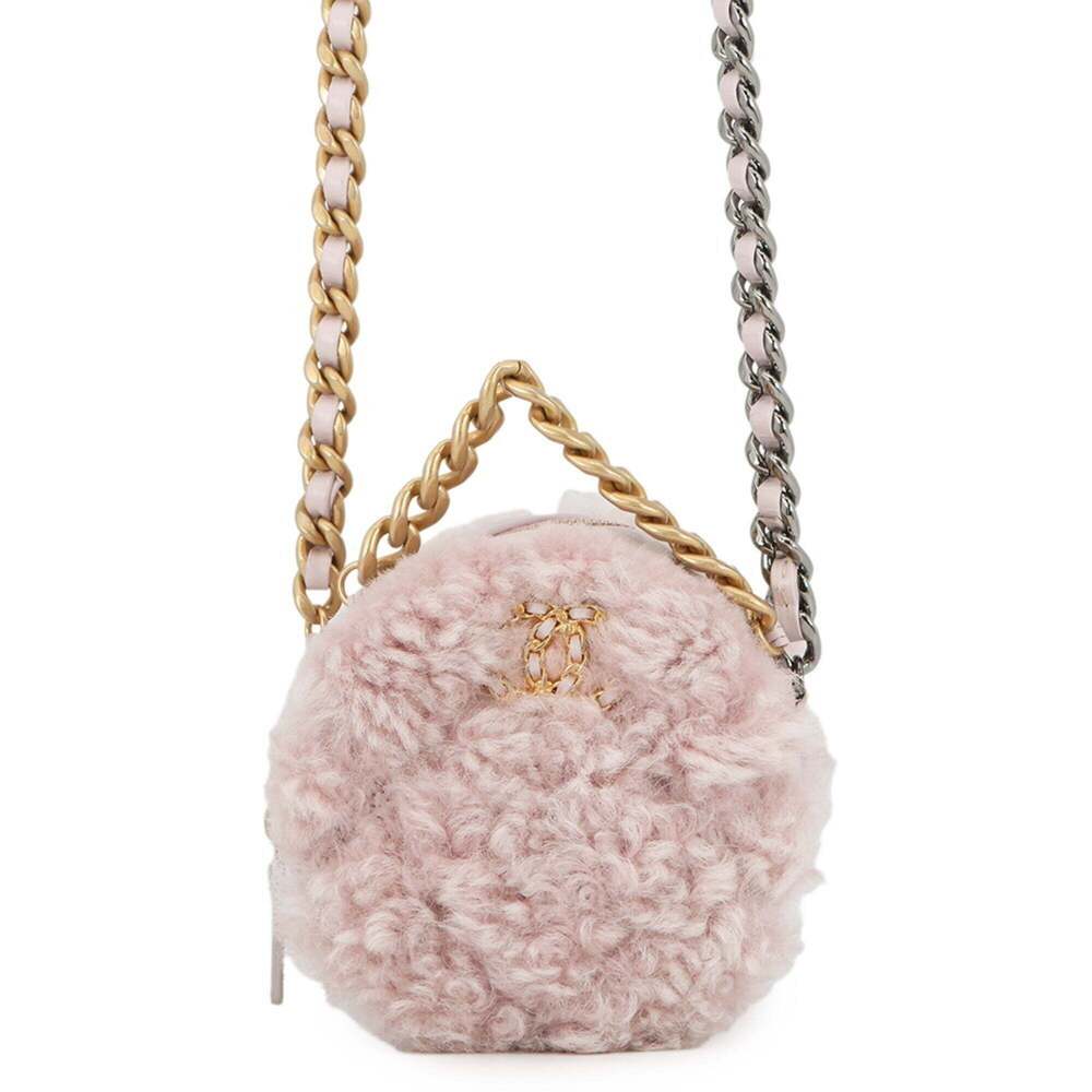 CHANEL Pink Logo Shoulder Bag
